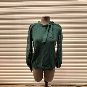 Chic Green Women's Sweater Blouse